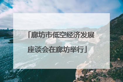 廊坊市低空经济发展座谈会在廊坊举行