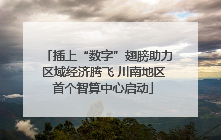 插上“数字”翅膀助力区域经济腾飞 川南地区首个智算中心启动