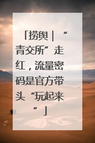 捞舆｜“青交所”走红，流量密码是官方带头“玩起来”