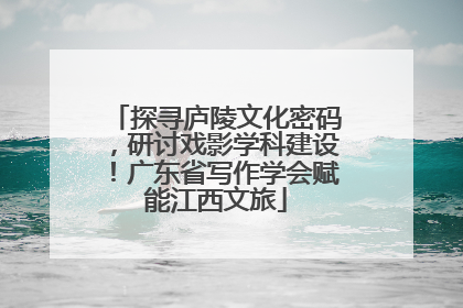 探寻庐陵文化密码，研讨戏影学科建设！广东省写作学会赋能江西文旅