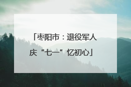 枣阳市：退役军人庆“七一”忆初心