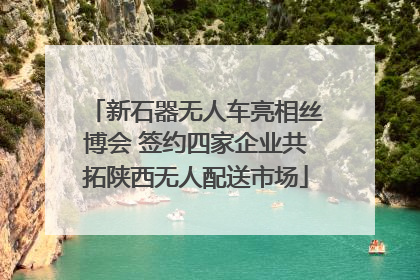 新石器无人车亮相丝博会 签约四家企业共拓陕西无人配送市场