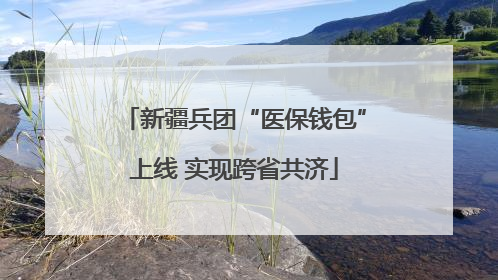 新疆兵团“医保钱包”上线 实现跨省共济