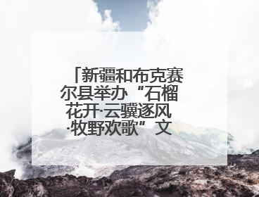 新疆和布克赛尔县举办“石榴花开·云骥逐风·牧野欢歌”文化演出季活动