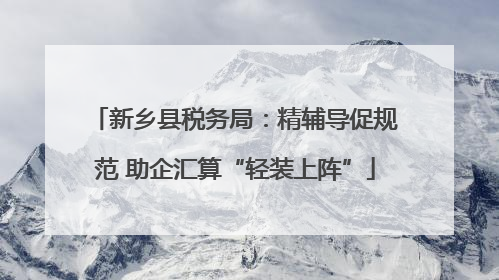 新乡县税务局：精辅导促规范 助企汇算“轻装上阵”