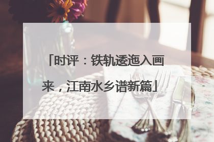时评：铁轨逶迤入画来，江南水乡谱新篇
