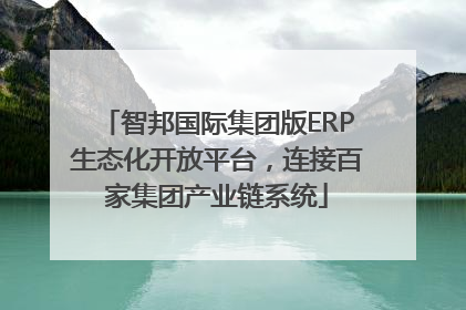 智邦国际集团版ERP生态化开放平台，连接百家集团产业链系统