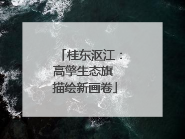 桂东沤江：高擎生态旗 描绘新画卷