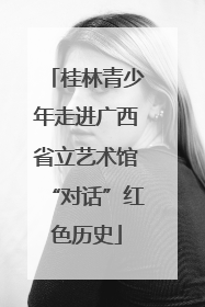 桂林青少年走进广西省立艺术馆“对话”红色历史