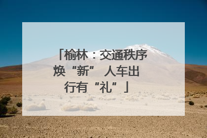 榆林：交通秩序焕“新” 人车出行有“礼”
