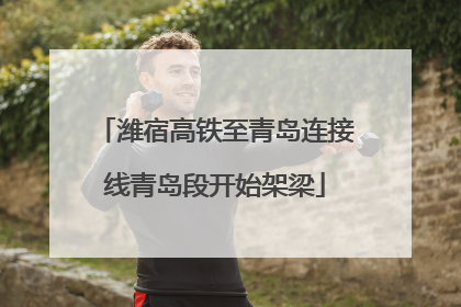 潍宿高铁至青岛连接线青岛段开始架梁