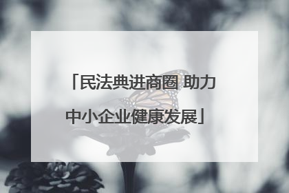 民法典进商圈 助力中小企业健康发展