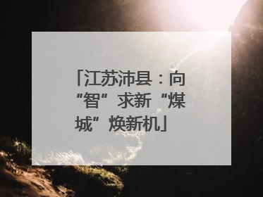 江苏沛县：向“智”求新“煤城”焕新机