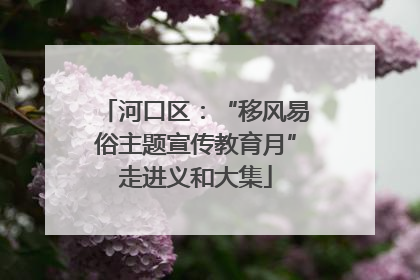 河口区：“移风易俗主题宣传教育月”走进义和大集