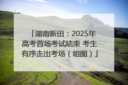 湖南新田：2025年高考首场考试结束 考生有序走出考场（组图）