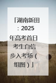 湖南新田：2025年高考首日 考生自信步入考场（组图）