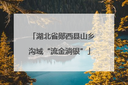 湖北省郧西县山乡沟域“流金淌银”