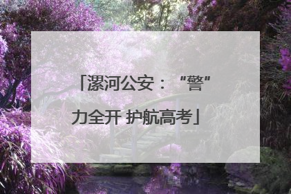 漯河公安：“警”力全开 护航高考