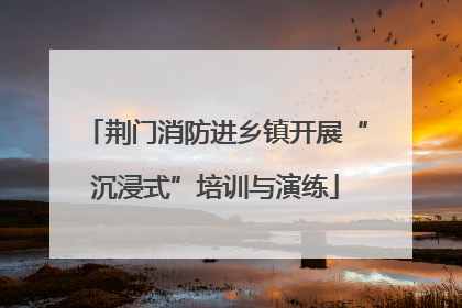 荆门消防进乡镇开展“沉浸式”培训与演练