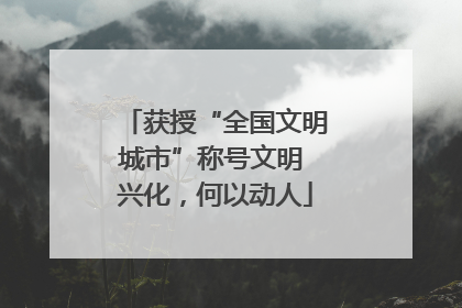 获授“全国文明城市”称号文明 兴化，何以动人