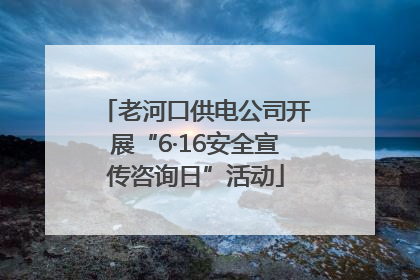 老河口供电公司开展“6·16安全宣传咨询日”活动