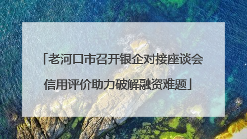 老河口市召开银企对接座谈会 信用评价助力破解融资难题