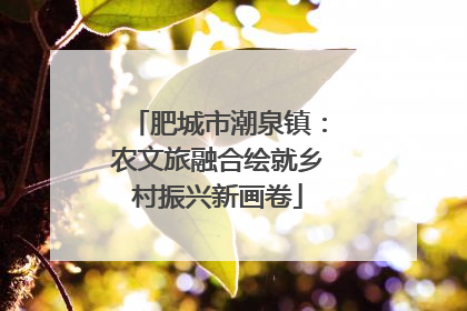 肥城市潮泉镇：农文旅融合绘就乡村振兴新画卷