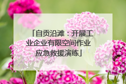 自贡沿滩：开展工业企业有限空间作业应急救援演练