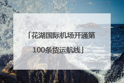 花湖国际机场开通第100条货运航线
