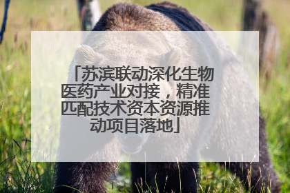 苏滨联动深化生物医药产业对接，精准匹配技术资本资源推动项目落地