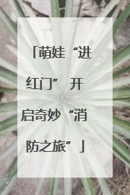 萌娃“进红门” 开启奇妙“消防之旅”