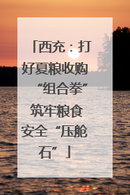 西充：打好夏粮收购“组合拳” 筑牢粮食安全“压舱石”