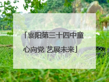 襄阳第三十四中童心向党 艺展未来