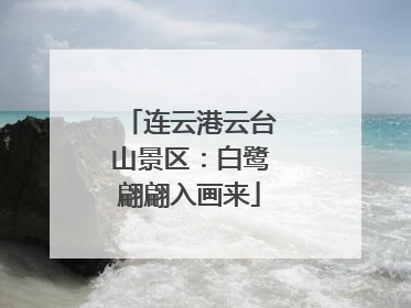 连云港云台山景区：白鹭翩翩入画来