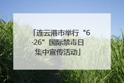 连云港市举行“6·26”国际禁毒日集中宣传活动