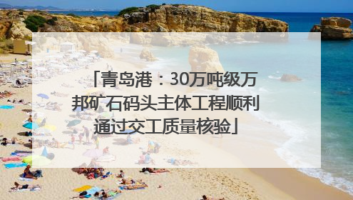 青岛港：30万吨级万邦矿石码头主体工程顺利通过交工质量核验