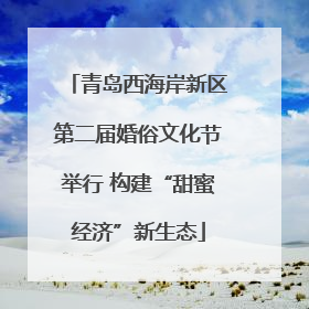 青岛西海岸新区第二届婚俗文化节举行 构建“甜蜜经济”新生态