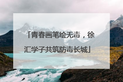 青春画笔绘无毒，徐汇学子共筑防毒长城