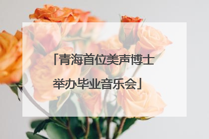 青海首位美声博士举办毕业音乐会