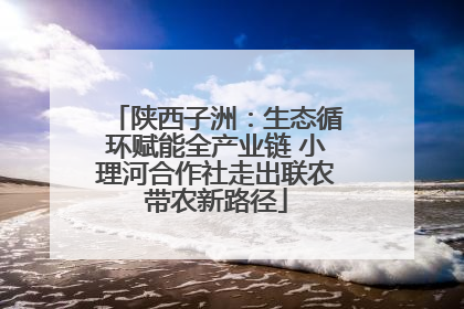 陕西子洲：生态循环赋能全产业链 小理河合作社走出联农带农新路径