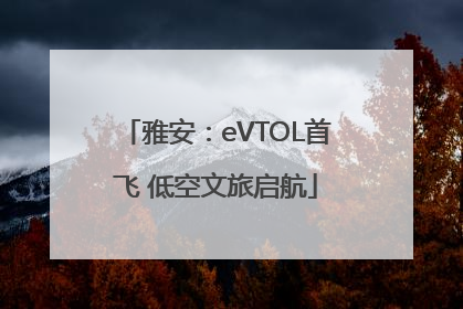 雅安：eVTOL首飞 低空文旅启航