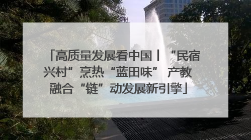 高质量发展看中国丨“民宿兴村”烹热“蓝田味” 产教融合“链”动发展新引擎