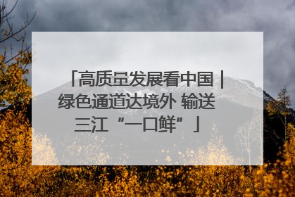 高质量发展看中国｜绿色通道达境外 输送三江“一口鲜”