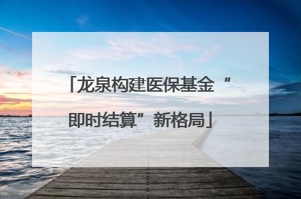 龙泉构建医保基金“即时结算”新格局
