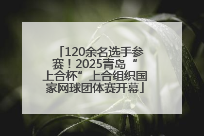 120余名选手参赛！2025青岛“上合杯”上合组织国家网球团体赛开幕