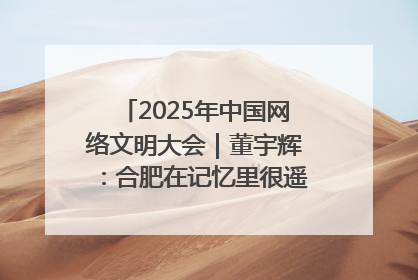 2025年中国网络文明大会｜董宇辉：合肥在记忆里很遥远也很亲切