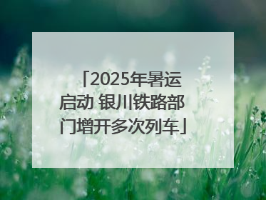 2025年暑运启动 银川铁路部门增开多次列车
