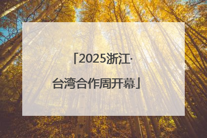 2025浙江·台湾合作周开幕