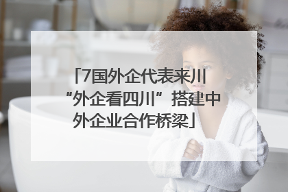 7国外企代表来川 “外企看四川”搭建中外企业合作桥梁