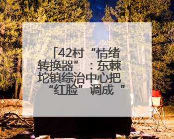 42村“情绪转换器”：东棘坨镇综治中心把“红脸”调成“笑脸”